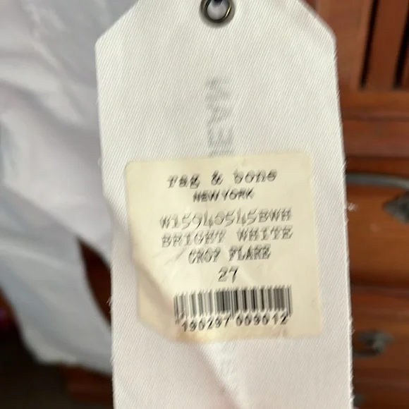 Rag and Bone Women’s Crop Flare White Size 27 and 29 NWT - Picture 6 of 12